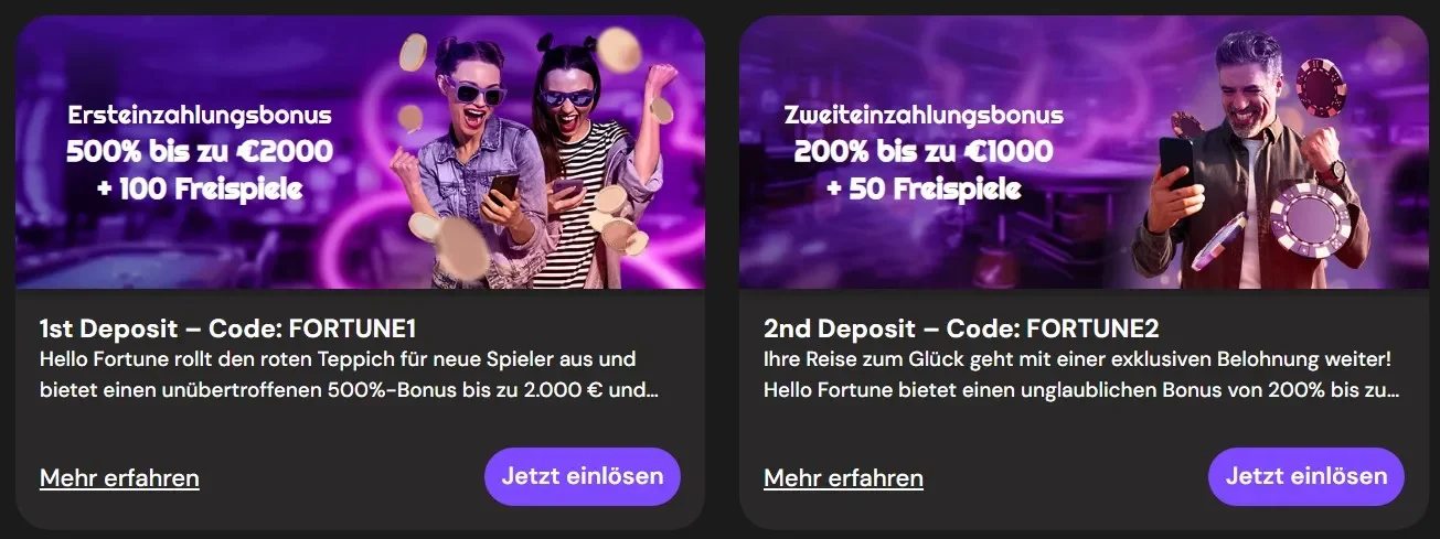 Hello fortune casino aktionen de
