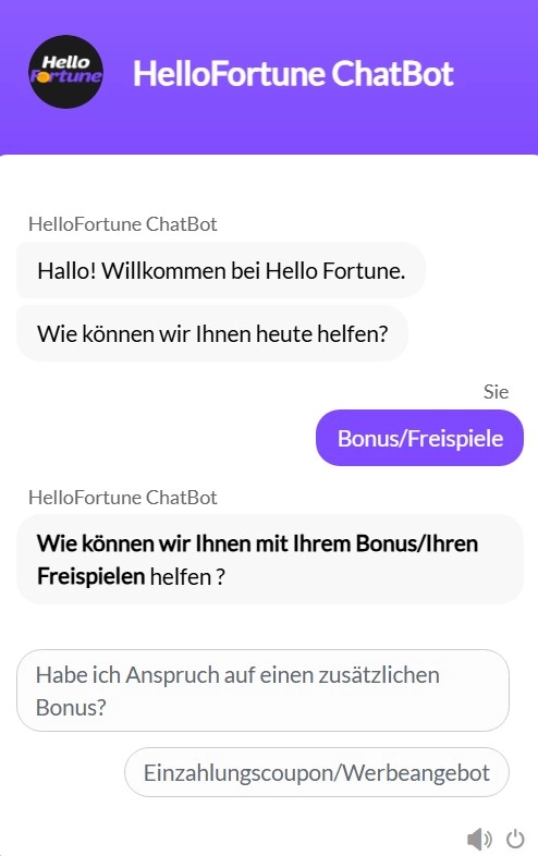 Hello fortune casino chat de