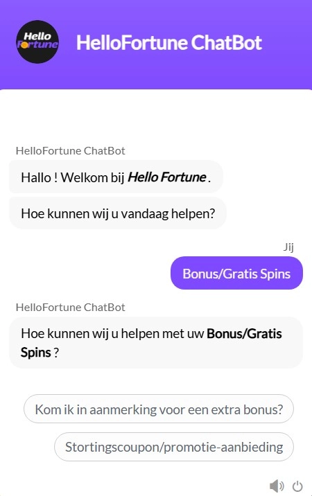 Hello fortune casino chat nl
