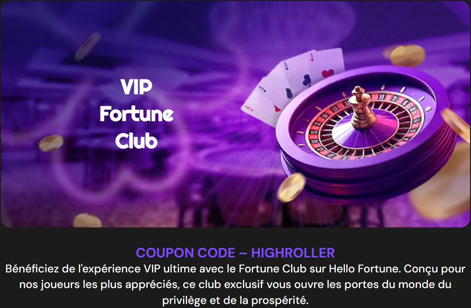 Hello Fortune casino vip fr